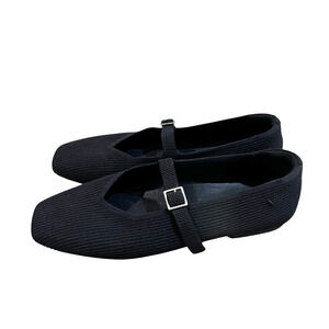 VIVAIA Square-Toe Mary-Jane (Margot Mary-Jane) Black size (43 W) US 11.5/12